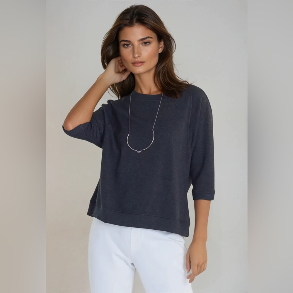 BUKI Lounger Crew Sweatshirt Gray Comfortable Loungewear Comfy Women’s Size L/XL